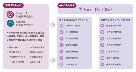 葡萄城表格技术解决方案——金融行业