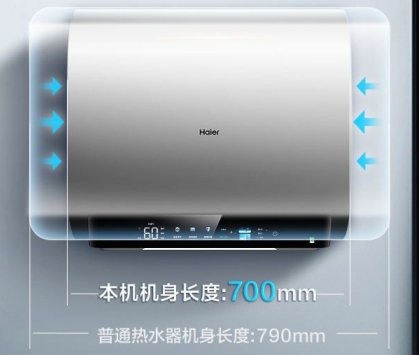 热水器体积太大？海尔双胆上市，700mm行业最短